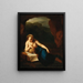 La Madeleine pénitente dans une grotte - Pieter van der Werff — framed artwork on a wall