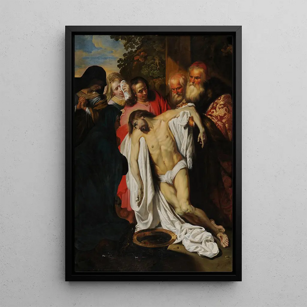 Descente de la cruz - Pieter van Mol — cuadro enmarcado en la pared