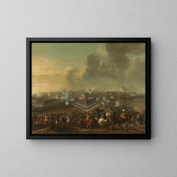 Asalto a la ciudad de Coevorden, 30 de diciembre de 1672 - Pieter Wouwerman — cuadro enmarcado en la pared