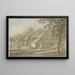 Paisaje con molino de agua - Pieter de Goeje — cuadro enmarcado en la pared