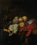 Naturaleza muerta con frutas y langosta - Pieter de Ring — vista de la obra