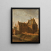 Convento de Santa Águeda en Utrecht - Pieter des Ruelles — cuadro enmarcado en la pared