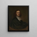 Retrato de un hombre - Pieter van Anraedt — cuadro enmarcado en la pared