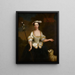 Retrato de Marie Barthélemy como pastora - Pieter van Bleeck — cuadro enmarcado en la pared