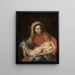 Virgin and Child - Pietro Antonio de Pietri — framed artwork on a wall