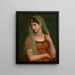 Retrato de la mujer del artista - Pietro Benvenuti — cuadro enmarcado en la pared