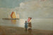 Sobre la playa - Pietro Fragiacomo — vista de la obra