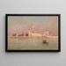 Venecia, Santa Maria della Salute - Pietro Fragiacomo — cuadro enmarcado en la pared