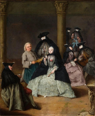 Pietro Longhi - Masked Party in a Courtyard.webp