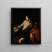 David with the Head of Goliath - Pietro Novelli — framed artwork on a wall
