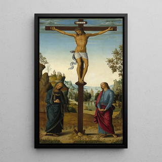 Pietro Perugino - The Crucifixion with the VirginSaint JohnSaint Jerome and Saint Mary Magdalene.webp