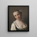 A young woman - Pietro Rotari — framed artwork on a wall