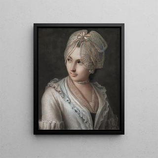 Pietro Rotari - An Elegant Young Lady with a Lace Cap.webp