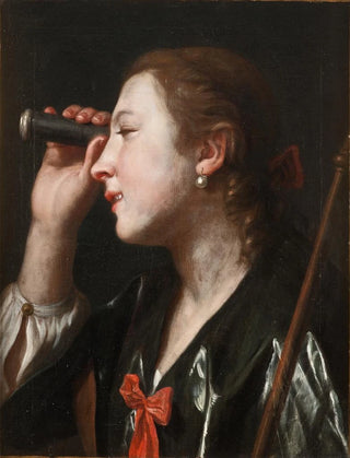 Pietro Rotari - Girl Looking through a Telescope.webp