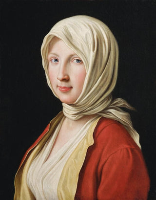 Pietro Rotari - Portrait of a girl in a white headscarf.webp