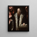 Retrato de un caballero - Pietro de Marescalchi — cuadro enmarcado en la pared