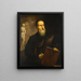 Self-portrait imaginary by Titian - Pietro della Vecchia — framed artwork on a wall