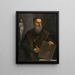 Portrait of Titian - Pietro della Vecchia — framed artwork on a wall