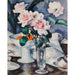 Reproduction of the painting Pink Roses in a Glass Vase - Samuel John Peploe