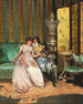 Escena galante - Pio Ricci — vista de la obra