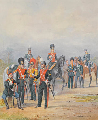 Piotr Ivanovich Balashov - A Group Of Officers And Men Of The Life Guards Dragoon Regiment.webp