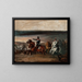 Attack of the French artillery - Piotr Michałowski — framed artwork on a wall