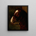 Cabeza de caballo de la bahía - Piotr Michałowski — cuadro enmarcado en la pared