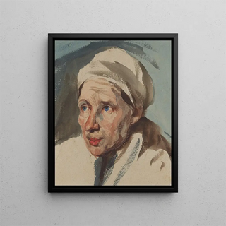 Piotr Michaowski - Landscape study of a village woman.webp