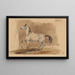 de caballo árabe gris Obeian - Piotr Michałowski — cuadro enmarcado en la pared