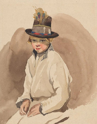 Piotr Michaowski - Study of a village boy.webp