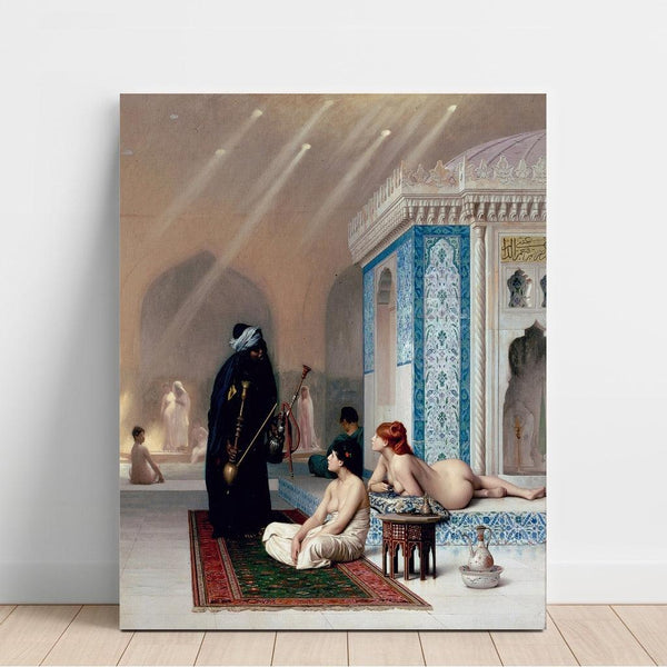 Reproduction of the painting Pool in a Harem - Jean-Léon Gérôme