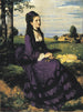 Dama en violeta - Pál Szinyei Merse — vista de la obra