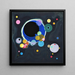 Several Circles - Wassily Kandinsky — framed artwork on a wall