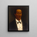 Self-portrait - José Casimiro Bacener — framed artwork on a wall