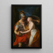 Allégorie de la Paz y de la Guerra - Pompeo Batoni — cuadro enmarcado en la pared