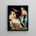 Apollon y las dos Musas - Pompeo Batoni — cuadro enmarcado en la pared