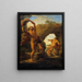 Attis y Galatea - Pompeo Batoni — cuadro enmarcado en la pared