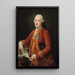 Don José Moñino y Redondo, conde de Floridablanca - Pompeo Batoni — cuadro enmarcado en la pared