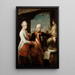 L'Emperador José II con el gran duque Pedro Leopoldo de Toscana - Pompeo Batoni — cuadro enmarcado en la pared