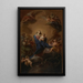 La Virgen con el Niño en gloria - Pompeo Batoni — cuadro enmarcado en la pared