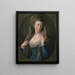Retrato de una mujer tradicionalmente identificada como Margaret Stuart Lady Hippisley - Pompeo Batoni — cuadro enmarcado en la pared