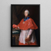 Portrait of Cardinal Jean-François Joseph de Rochechouart - Pompeo Batoni — framed artwork on a wall