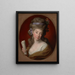 retrato de Izabela nacida Lubomirska, esposa de Ignacy Potocki 1755-1783 - Pompeo Batoni — cuadro enmarcado en la pared