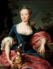 Retrato de una dama en Diana cazadora - Pompeo Batoni — vista de la obra