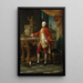 Retrato de un joven - Pompeo Batoni — cuadro enmarcado en la pared