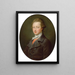 Portrait of a gentleman (Case Conflict) - Pompeo Batoni — framed artwork on a wall