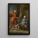 Sir Sampson Gideon and an unidentified companion - Pompeo Batoni — framed artwork on a wall