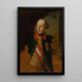 Estudio para el retrato del emperador José II - Pompeo Batoni — cuadro enmarcado en la pared