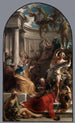 La Caída de Simón el Mago - Pompeo Batoni — vista de la obra