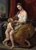 Venus acariciando a Cupido - Pompeo Batoni — vista de la obra